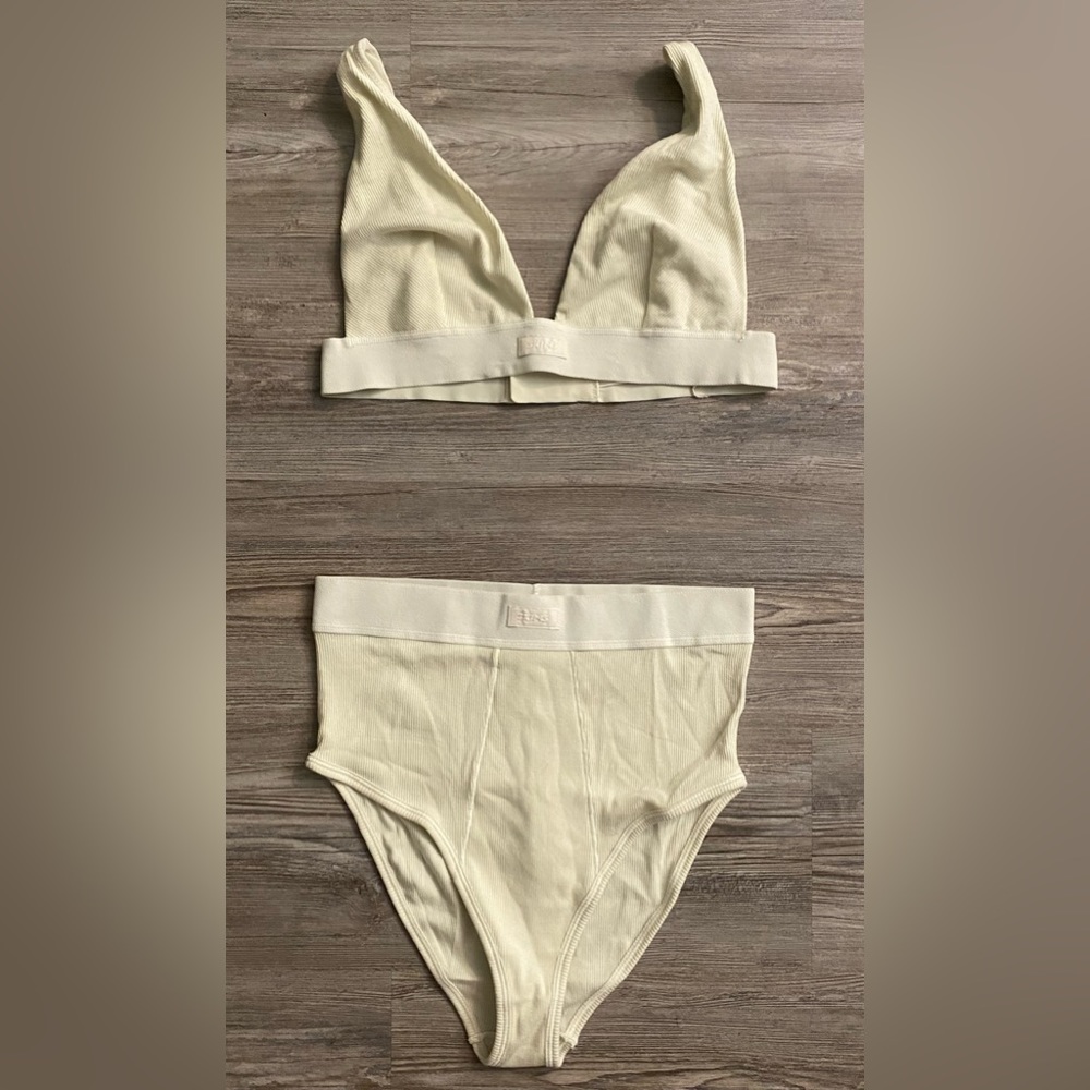 Skims brief and bralette set bone